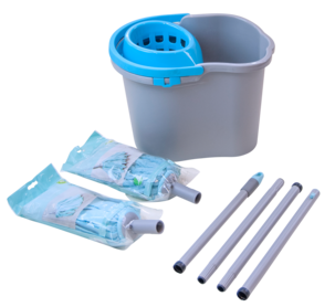 MOPPESETT MED BØTTE