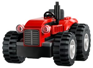 LEGO City Röd jordbrukstraktor med släp och får 60461, från 4 år