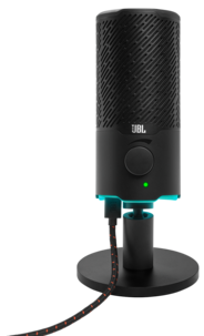 JBL Quantum Stream USB mikrofon med RGB-belysning och stativ
