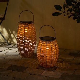 Solcellslykta konstrotting utomhus Northlight