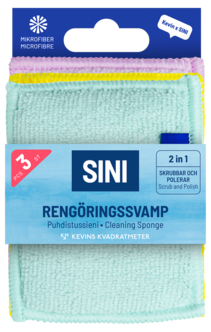 Sini Kevins Kvadratmeter rengöringssvampar, 3-pack