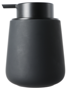 Tvålpump i stengods, svart