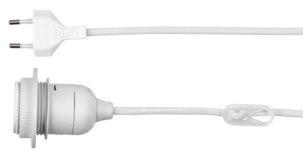 Lamphållare med lampsladd E27