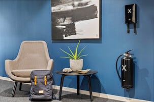 Nexa brandfilt i fodral, 120x120 cm, svart