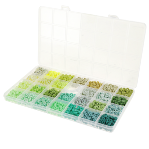 Perler til armbånd og halskjede, 2500 stk, fra 6 år