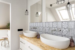 D-C-Fix självhäftande väggplattor 30,5 x 30,5 cm, 6-pack