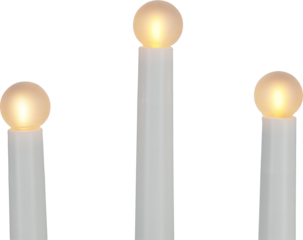 E10 LED-lampor till adventsljusstake, 10-55 V rund, 4-pack