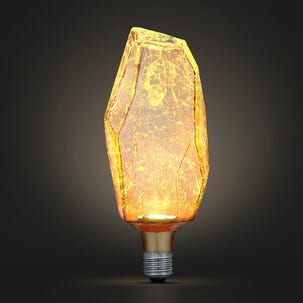 LED-lampa kristall E27 5 W, extra varmvit, 19 cm