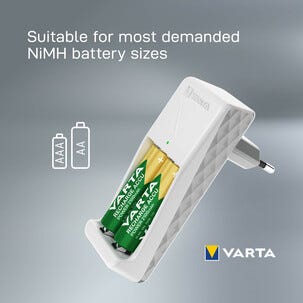 Varta Mini Charger batteriladdare, 2100 mAh