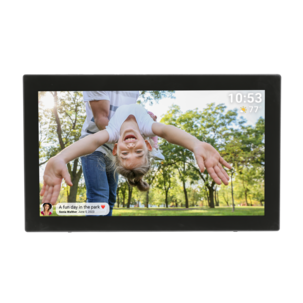 Denver PFF-2160 WiFi Digitaalinen valokuvakehys, 21,5 tuumaa, musta