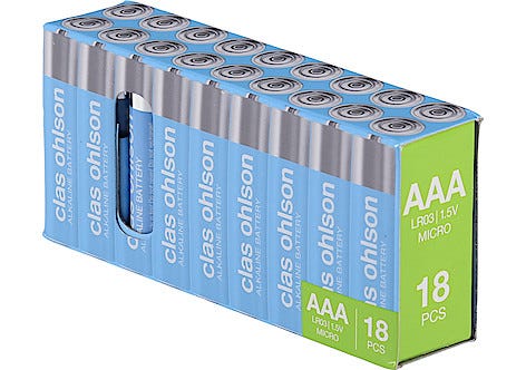 Alkaliparisto AAA/LR03 18 kpl Clas Ohlson