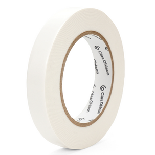 Dobbeltsidig monteringstape innendørs, 19 mm x 5 m, hvit