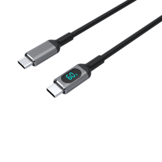 USB-C- till USB-C-kabel med display, 1 m