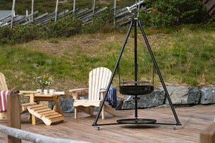 Espegard understell med hjul til bålpannen Glo 60