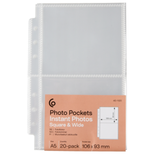 Fotofickor A5 för foton 10,6 x 9,3 cm, 20-pack