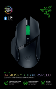 Razer Basilisk V3 X HyperSpeed trådlös gamingmus