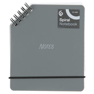 Spiralinnbundet notatbok A6 med vannavvisende sider