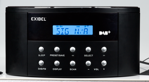 DAB+/FM-klockradio Exibel