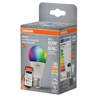 Osram Smart+ Matter E27 RGBW LED-lampa 9 W