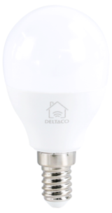 Deltaco Smart LED-lampa E14 5,5 W dimbar, SH-CHLE14P45