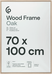 Fotoramme av FSC-merket tre på 70 x 100 cm