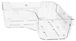 Duschhylla hörn, självhäftande, klar plast