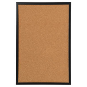 Oppslagstavle kork med sort ramme, 60x40 cm