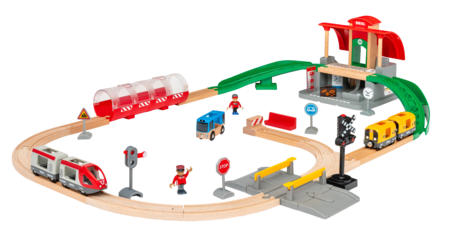 Brio Central Station Set 33989 togstasjon, fra 3 år