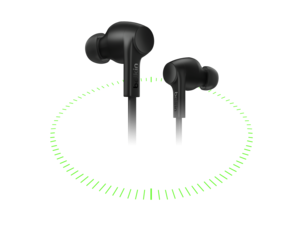 Belkin SoundForm ANC in-ear-ørepropper med kabel, USB-C, svart