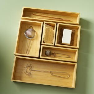 Laatikon jakaja bambua, korkeus 6,5 cm, 1 kpl