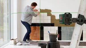 Bosch Quigo Green Ristilinjalaser, vihreä