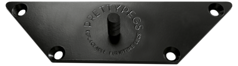 PrettyPegs monteringsbeslag til møbelben, 1-pakning