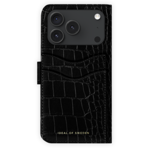 Ideal of Sweden Magnet Wallet+ for iPhone 18 Pro / iPhone 17 Pro, svart croco