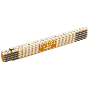 Bahco tommestokk i tre, 2 meter