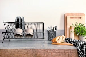 Astiankuivausteline metallia, kokoontaitettava 48 cm