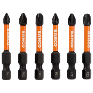 Bahco bitssats Impact 1/4 tum, torsion bits, 40 delar
