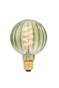 Olivgrön globlampa E27 dimbar LED