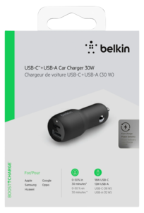 Mobilladdare USB-C 30 W, Belkin BoostCharge