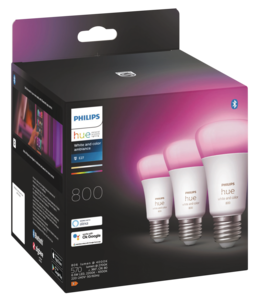 Philips Hue White and Color Ambiance 6,5 W E27, Bluetooth 3-pack
