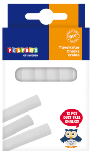 Taululiitu valkoinen, 12 kpl