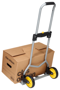 Hopfällbar transportkärra