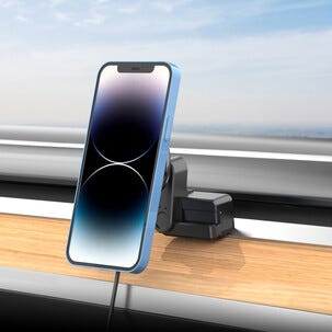 Magneettinen puhelinteline autoon, langaton Qi2, Tesla