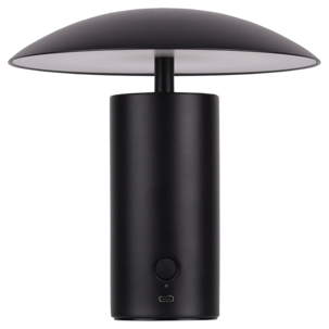 Tage oppladbar bordlampe metall svart, 20 cm, Northlight