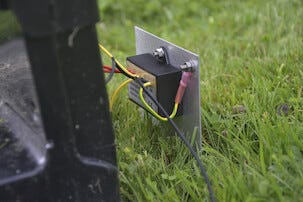 Åskskydd till robotgräsklippare, enkelt