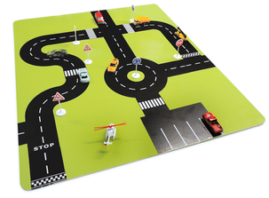 Klistermärken vägbana