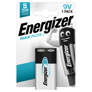 Energizer Max Plus 9 V-batteri, 1-pack