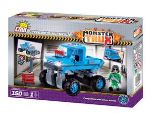 Byggklossar blå monstertruck, Cobi