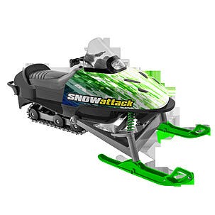 TopRaiders R/C-snøscooter, 2,4 GHz