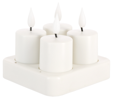 Blockljus mini LED 4-pack laddningsbart, Northlight