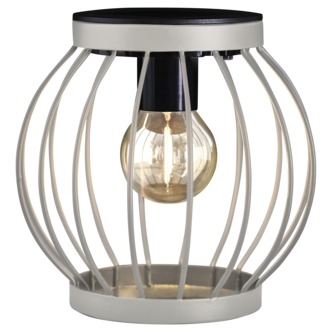 Liten solcellslykta metall Northlight, 15,5 x 16 cm